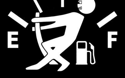 Empty Fuel Sticker