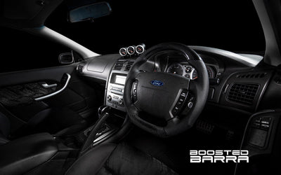 Boosted Barra Carbon Fibre BA/BF Steering Wheel