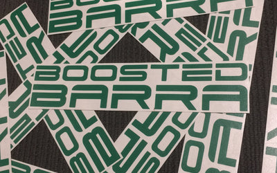 Boosted Barra Green sticker - small