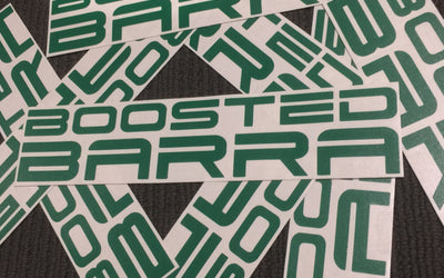Boosted Barra Green sticker - small